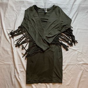 GoJane Faux Suede Fringe Dress